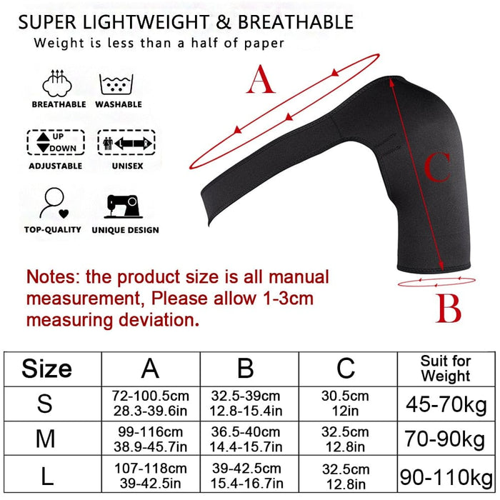 Breathable Left and Right Shoulder Brace Strap for Rotator