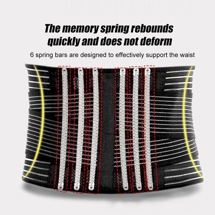 Breathable Lower Back Lumbar Support Belt Brace for Pain