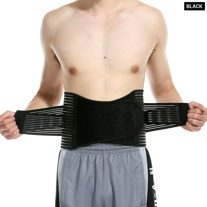 Breathable Lower Back Lumbar Support Belt Brace for Pain