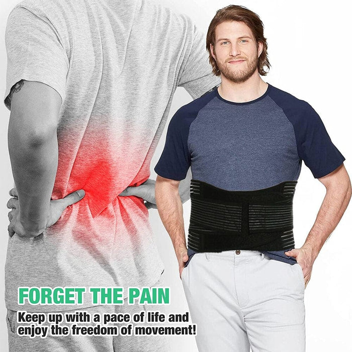 Breathable Lower Back Lumbar Support Belt Brace for Pain