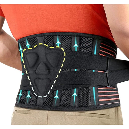 Breathable Waist Support Back Brace for Men Women Relief