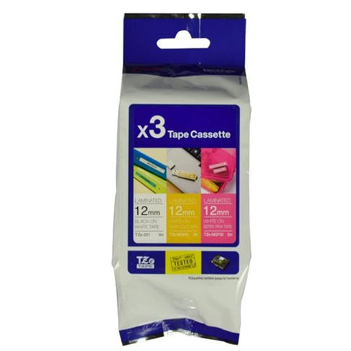 Brother Tze - 33m3 12mm Tape Multi Pack