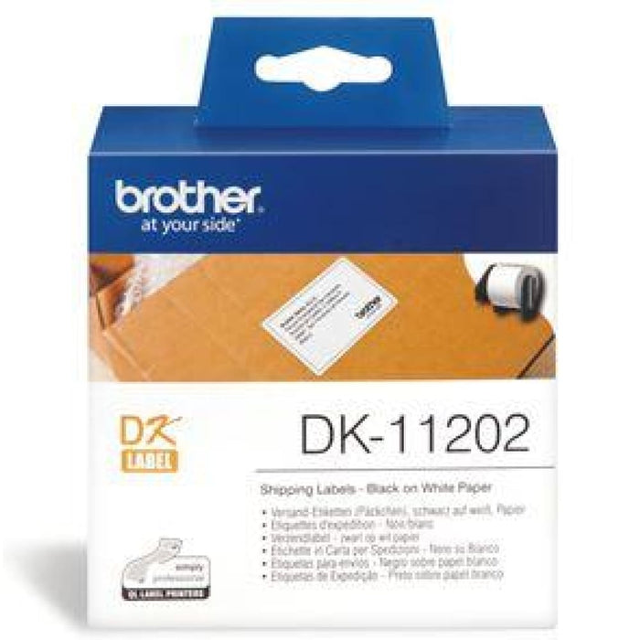 Brother Dk11202 300 Shipping Name Badge Labels 62mm x 100mm