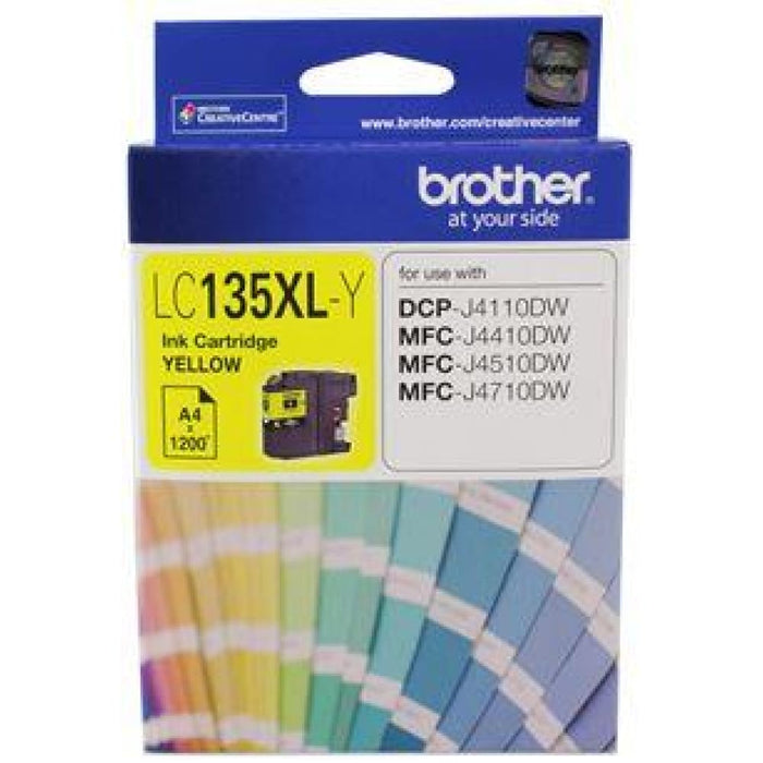 Brother Lc135xly Yellow High Yield Ink Cartridge