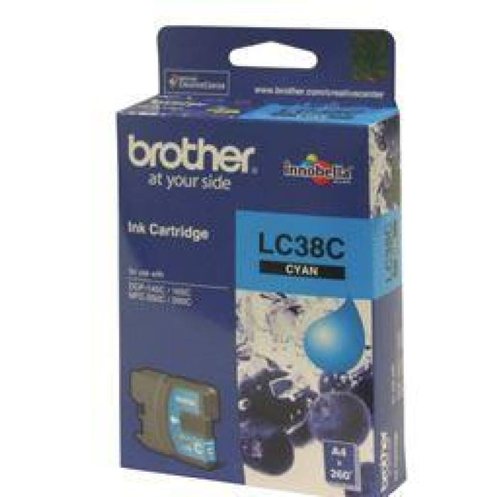 Brother Lc38c Cyan Ink Cartridge