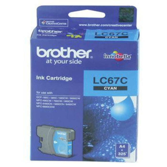 Brother Lc67c Cyan Ink Cartridge