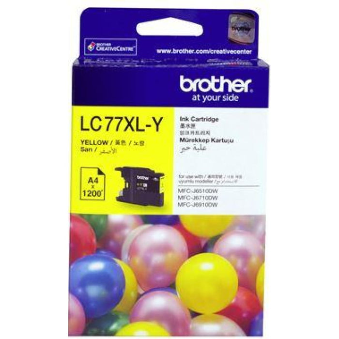 Brother Lc77xly Yellow High Yield Ink Cartridge