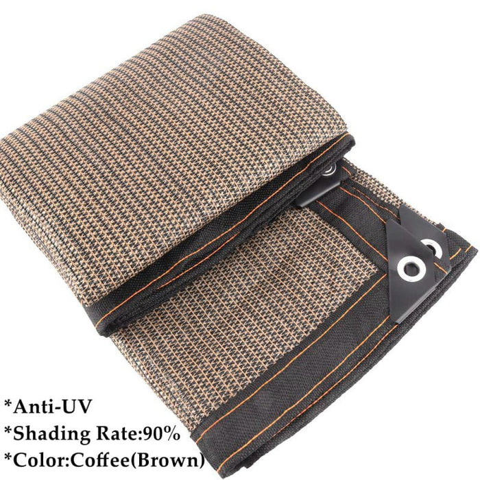 Brown Hdpe Sun Shade Sail Garden Balcony Cover Shelter