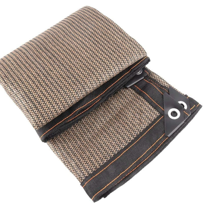 Brown Hdpe Sun Shade Sail Garden Balcony Cover Shelter