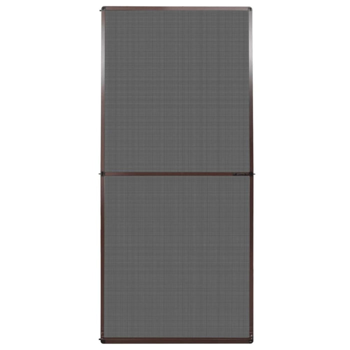 Brown Hinged Insect Screen for Doors 100 x 215 Cm Oaopla
