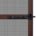 Brown Hinged Insect Screen for Doors 100 x 215 Cm Oaopla