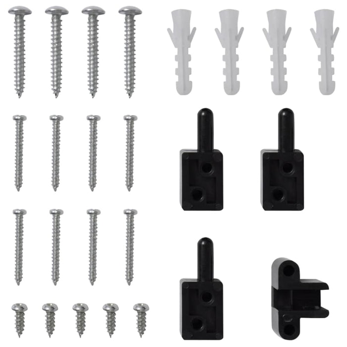 Brown Hinged Insect Screen for Doors 100 x 215 Cm Oaopla