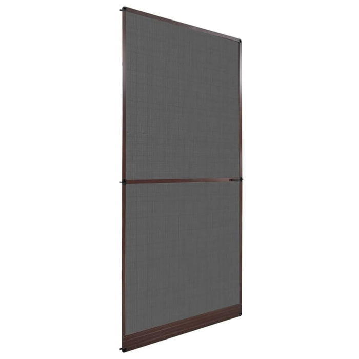 Brown Hinged Insect Screen for Doors 100 x 215 Cm Oaopla