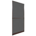 Brown Hinged Insect Screen for Doors 100 x 215 Cm Oaopla
