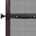 Brown Hinged Insect Screen For Doors 100 x 215 Cm Oaopla