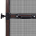 Brown Hinged Insect Screen for Doors 100 x 215 Cm Oaopla