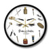 Brows Lashes Studio Silent Quartz Wall Clock Cosmetology