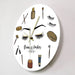 Brows Lashes Studio Silent Quartz Wall Clock Cosmetology