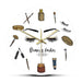 Brows Lashes Studio Silent Quartz Wall Clock Cosmetology
