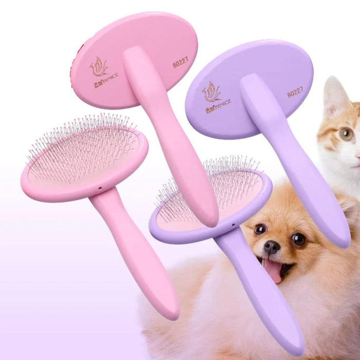 Pet Brush Dog Cat Hair Massage Handle Comb Grooming
