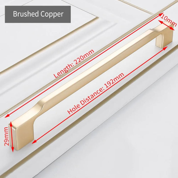 Brushed Copper Cabinet Handles Furniture Pulls