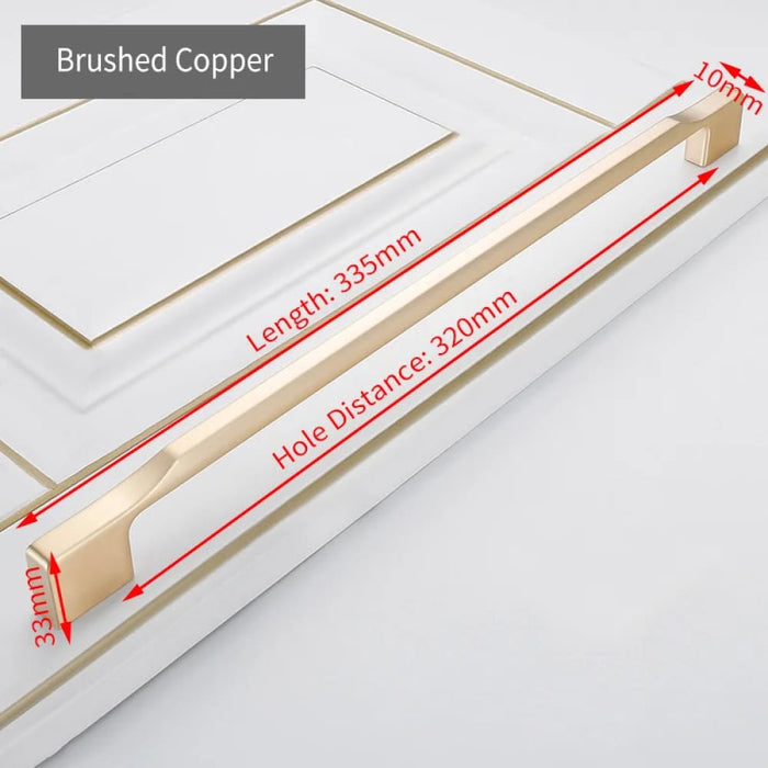 Brushed Copper Cabinet Handles Furniture Pulls