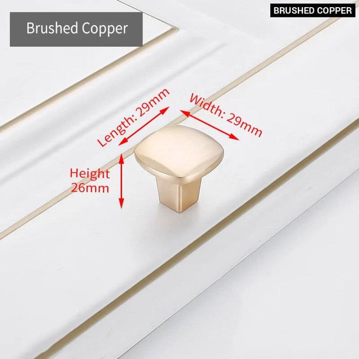 Brushed Copper Cabinet Handles Furniture Pulls