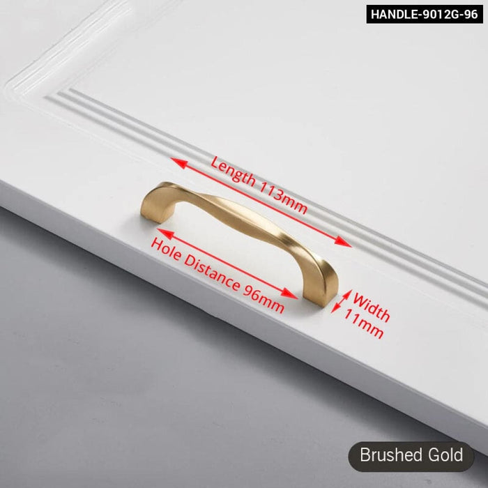 Brushed Gold Cabinet Handle For Kitchen Cupboards