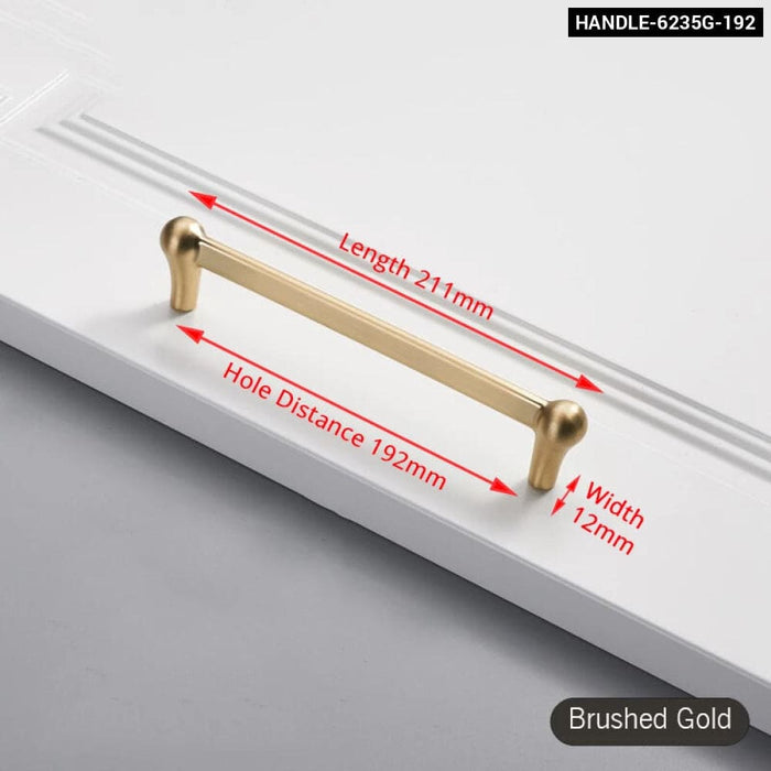 Brushed Gold Cabinet Handle For Kitchen Cupboards