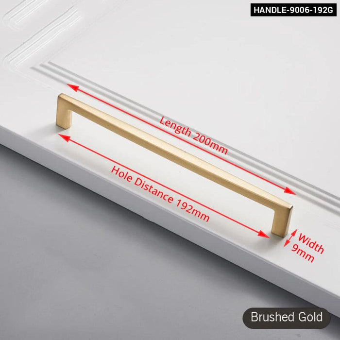 Brushed Gold Cabinet Handle For Kitchen Cupboards