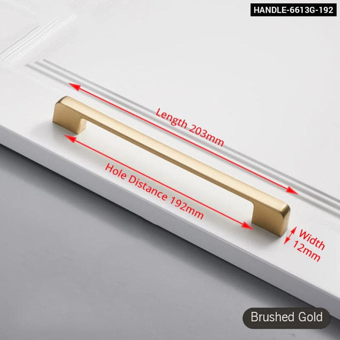 Brushed Gold Cabinet Handle For Kitchen Cupboards