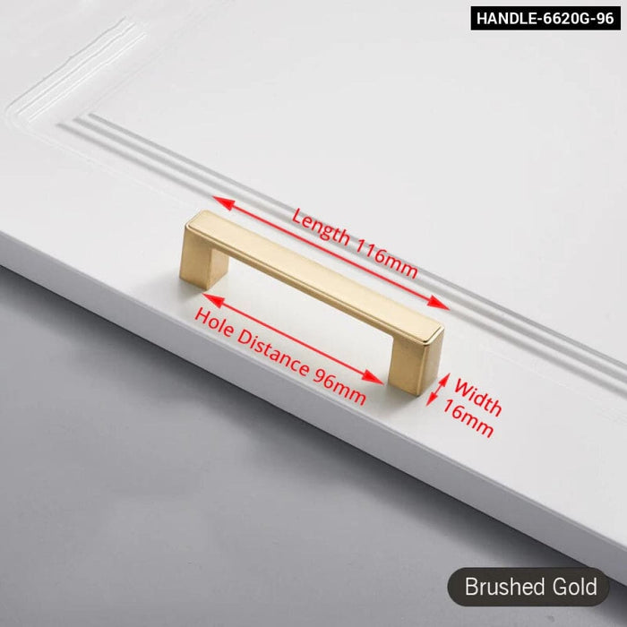Brushed Gold Cabinet Handle For Kitchen Cupboards