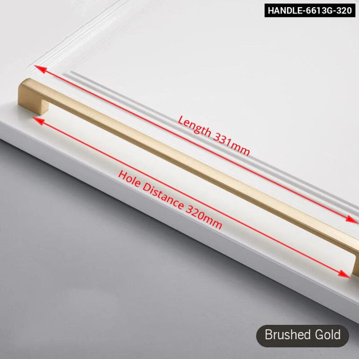 Brushed Gold Cabinet Handle For Kitchen Cupboards