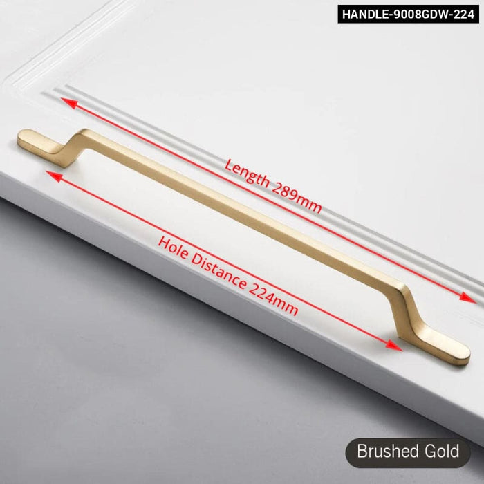 Brushed Gold Cabinet Handle For Kitchen Cupboards