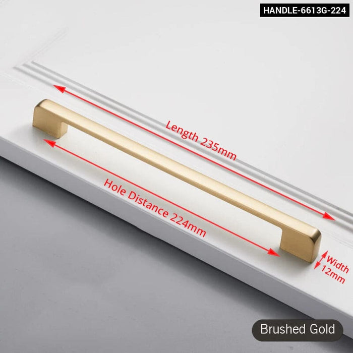 Brushed Gold Cabinet Handle For Kitchen Cupboards