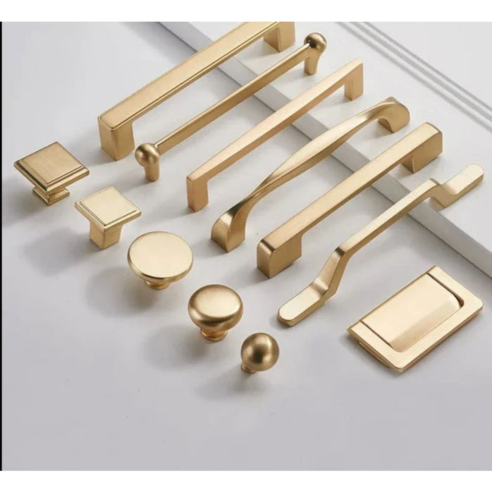 Brushed Gold Cabinet Handle For Kitchen Cupboards