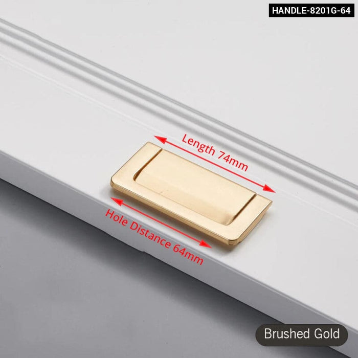 Brushed Gold Cabinet Handle For Kitchen Cupboards