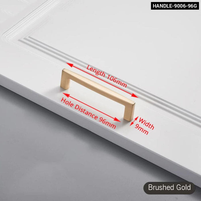 Brushed Gold Cabinet Handle For Kitchen Cupboards