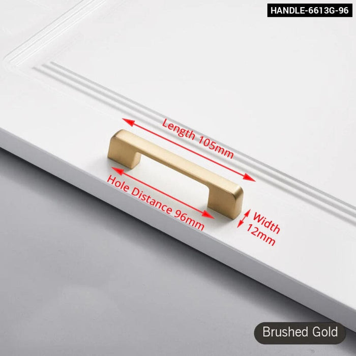 Brushed Gold Cabinet Handle For Kitchen Cupboards