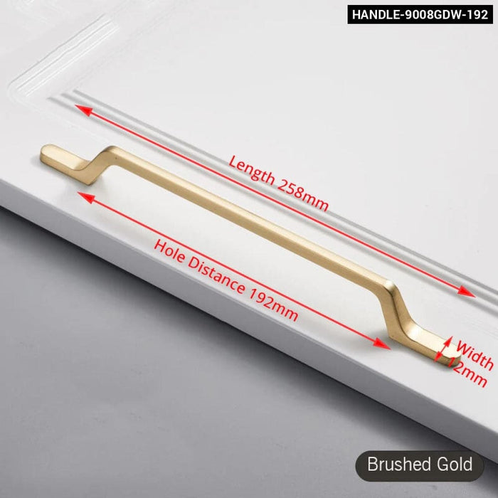 Brushed Gold Cabinet Handle For Kitchen Cupboards
