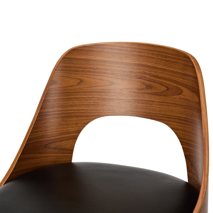 2X Bar Stools Swivel Counter Stool Kitchen Gas Lift Chair Leather Black