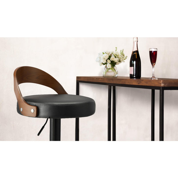 Bar Stools Gas Lift Kitchen Dining Chair Stool Swivel Pu Leather X2 / X4