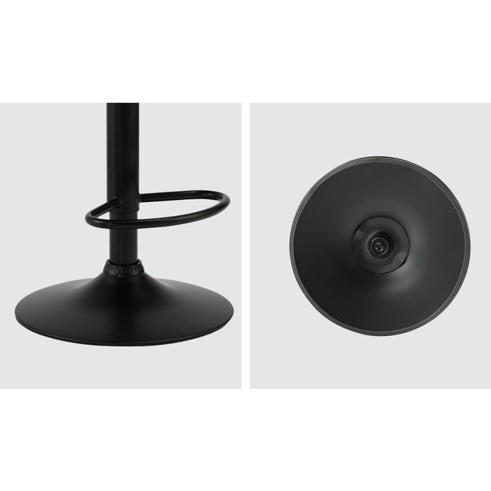 Bar Stools Kitchen Swivel Barstool Chair Gas Lift Metal Pu Leather ×2