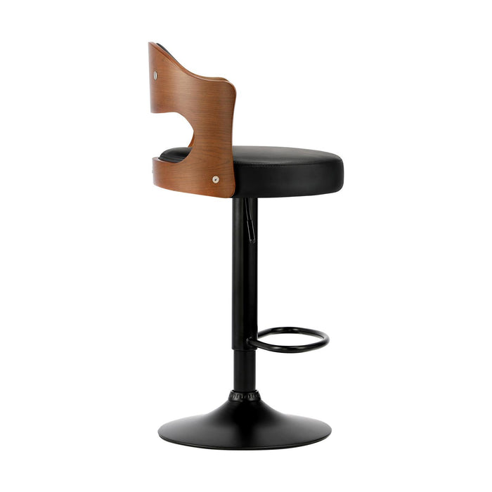 Bar Stools Kitchen Swivel Barstool Chair Gas Lift Metal Pu Leather ×2