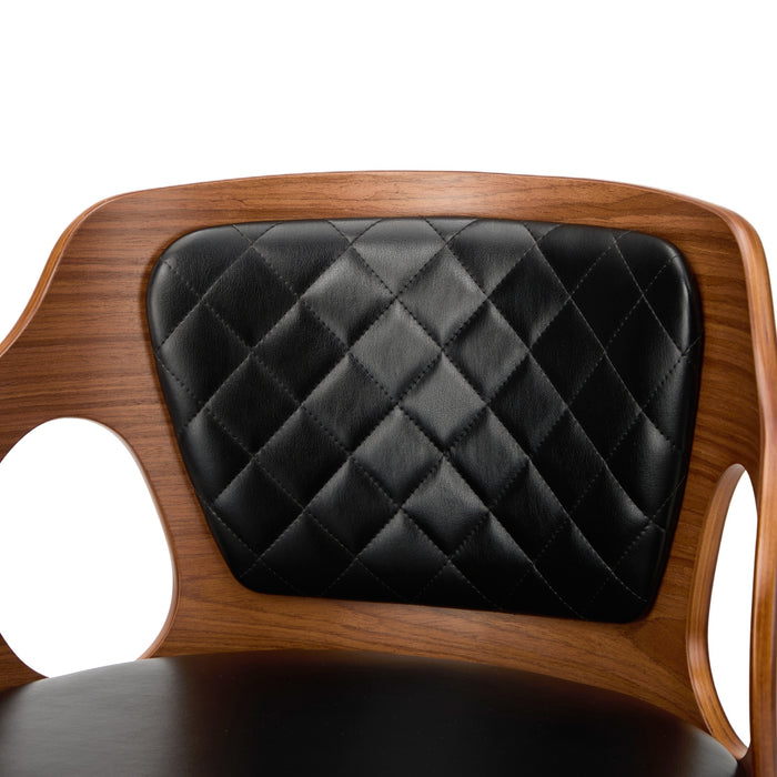 4X Bar Stools Kitchen Gas Lift Swivel Chairs Wooden Barstool