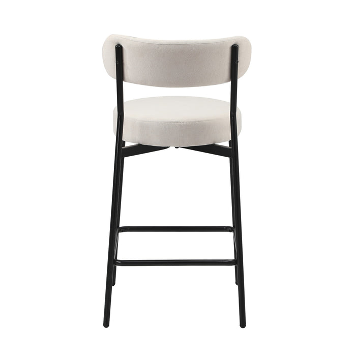 2X Bar Stools Kitchen Dining Chairs Counter Stool Beige
