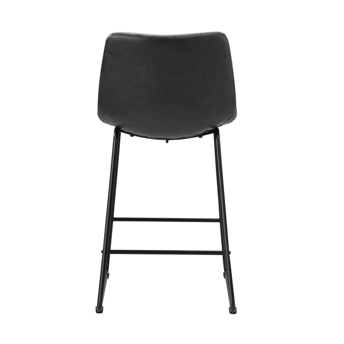 2X Bar Stools Steel Stool Modern Kitchen Dining Furniture Set Grey