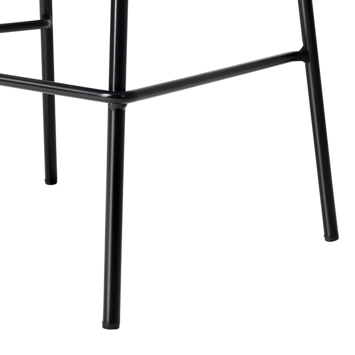 2X Kitchen Bar Stools Stool Dinning Counter Chairs Metal Black
