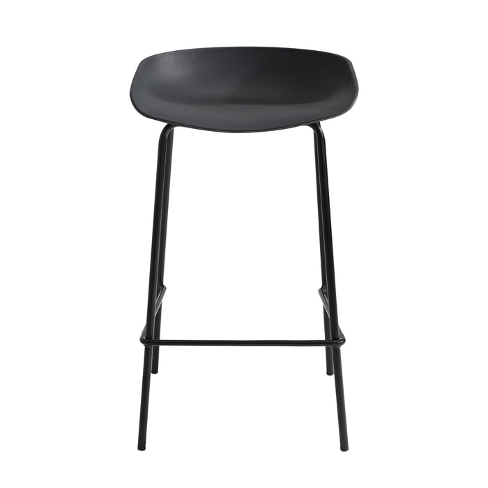 2X Kitchen Bar Stools Stool Dinning Counter Chairs Metal Black