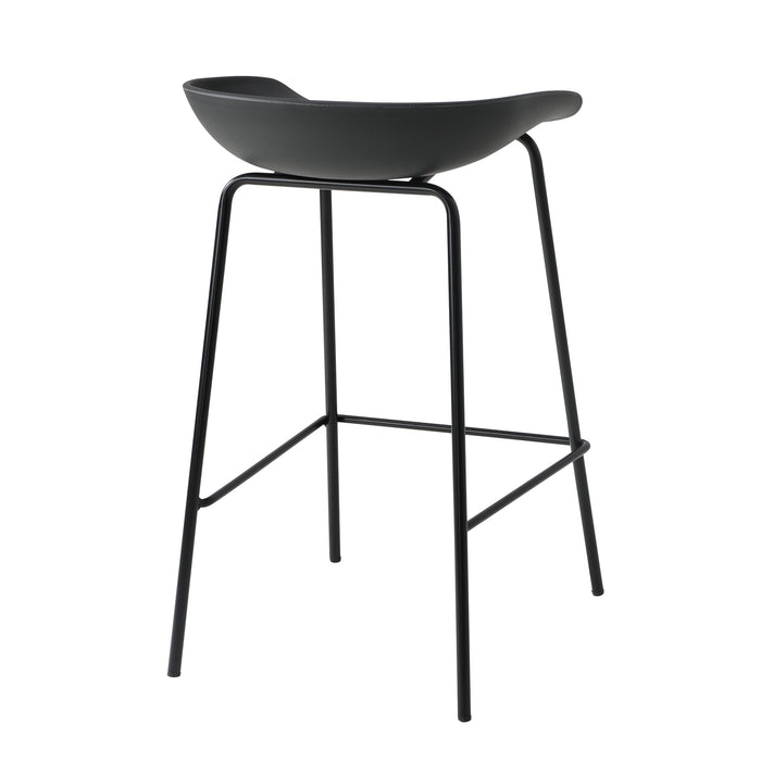 2X Kitchen Bar Stools Stool Dinning Counter Chairs Metal Black